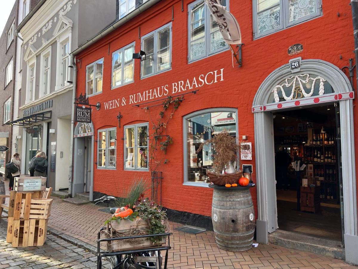 Ferienwohnung Burghofdrei Hygge & Zentral P-Platz Streaming Flensburg Exterior foto